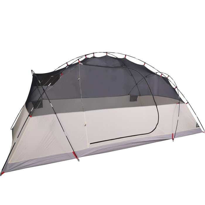 Campingtelt 8 personer grønn 360x430x195 cm 190T taft