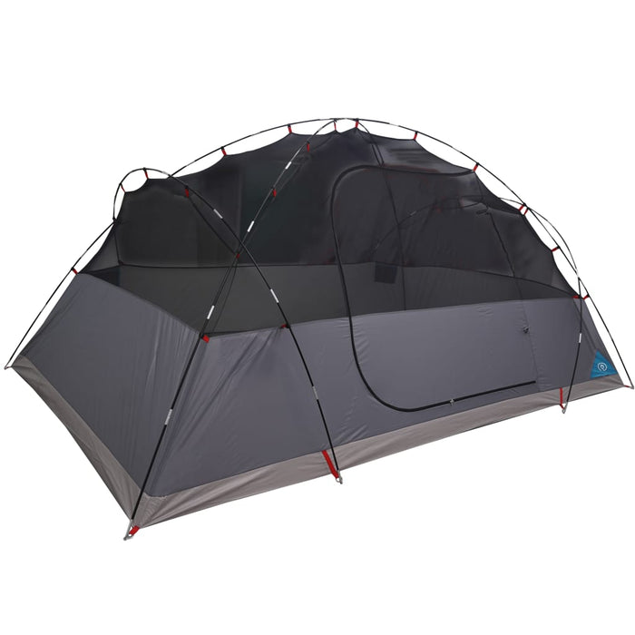 Campingtelt 8 personer blå 360x430x195 cm 190T taft