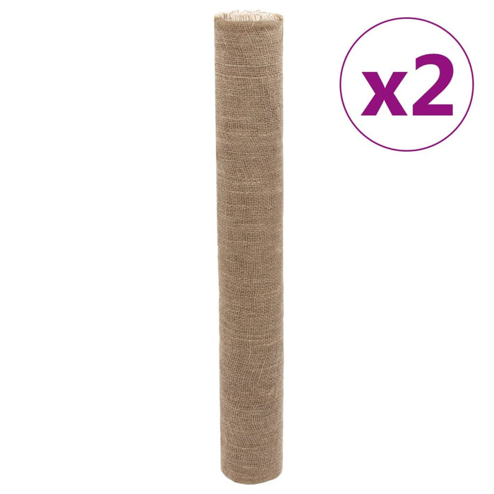 Juteruller 2 stk 1x50 m 100% jute 200 gsm