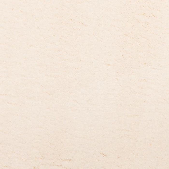 Teppe HUARTE kort luv mykt og vaskbart beige Ø 120 cm