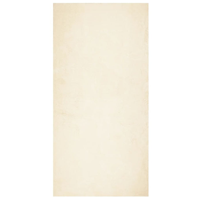 Teppe HUARTE kort luv mykt og vaskbart kremhvit 100x200 cm