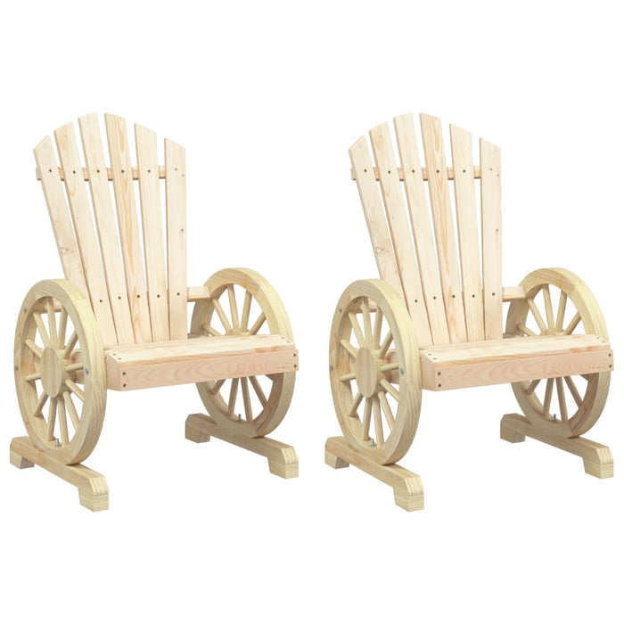 Adirondack hagestoler 2 stk heltre gran