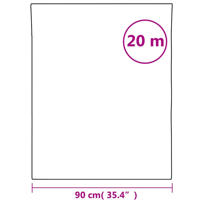 Vindusfilm frostet hvit 90x2000 cm PVC