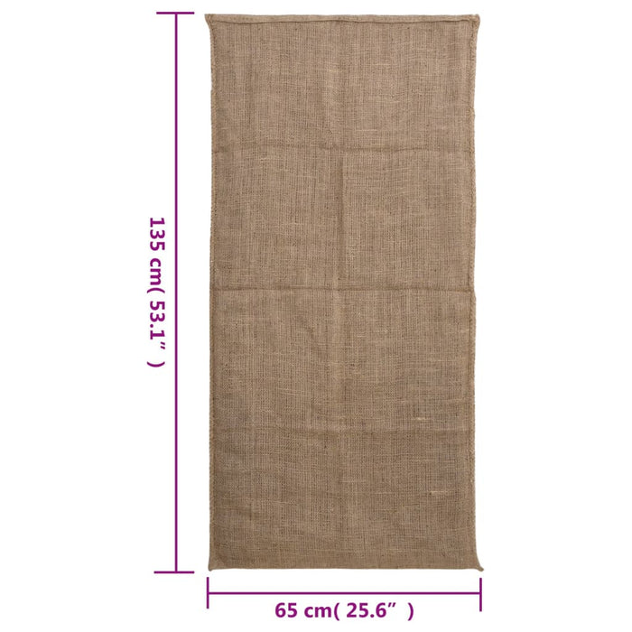 Jutesekker 10 stk 65x135 cm 100% jute 220 gsm