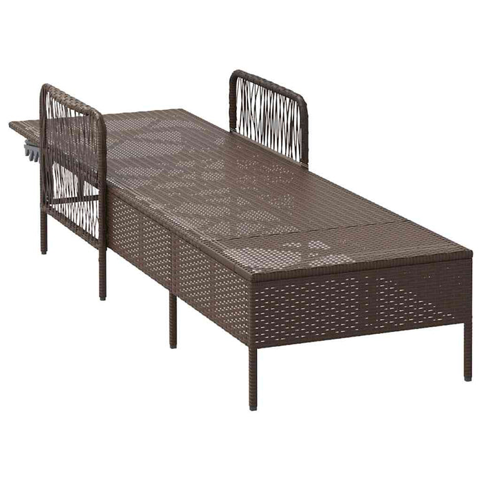 Solseng Brun og kremhvitt PE Rattan 157 x 55 x 92 cm