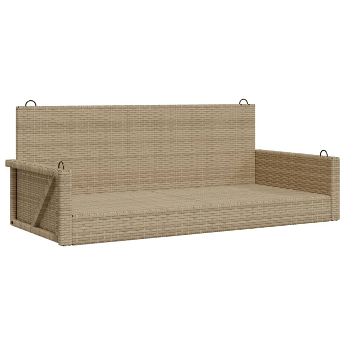 Huskebenk beige 119x56x48 cm polyrotting