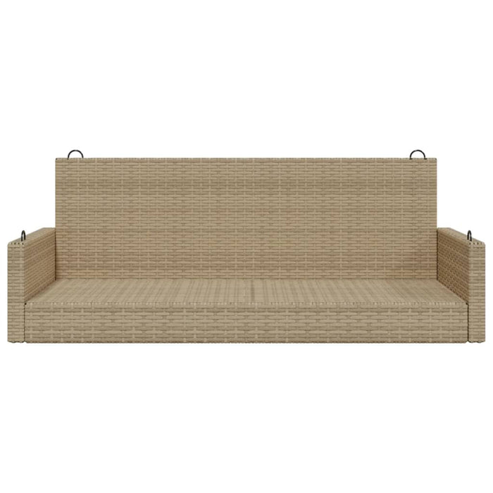 Huskebenk beige 119x56x48 cm polyrotting