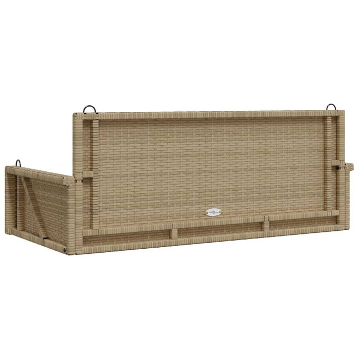 Huskebenk beige 119x56x48 cm polyrotting