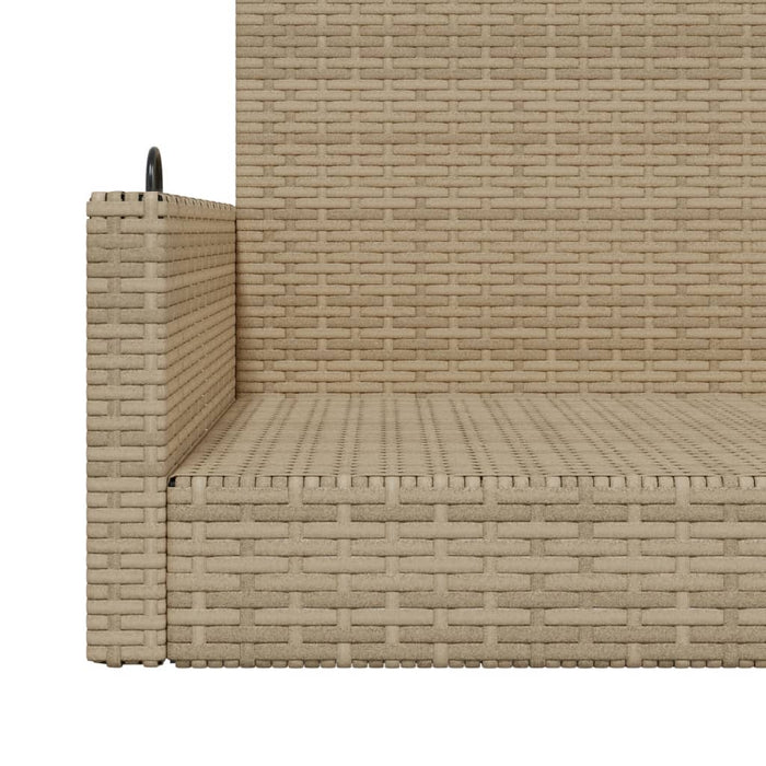 Huskebenk beige 119x56x48 cm polyrotting