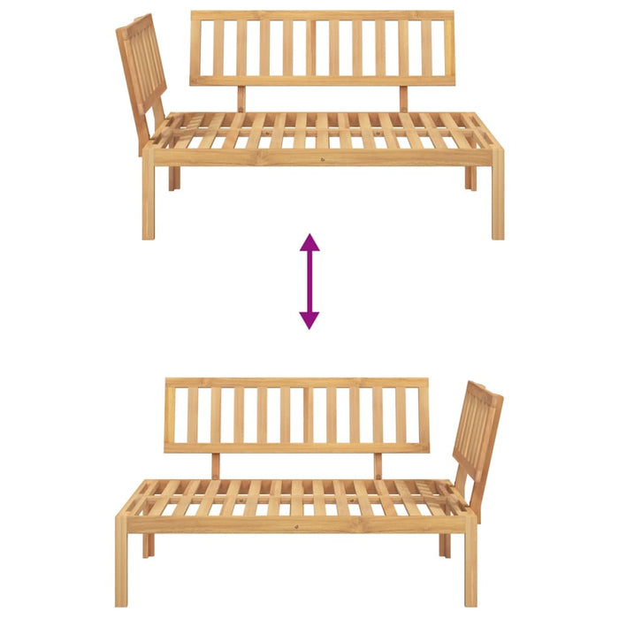 Hjørnesofa for hage paller heltre akasie