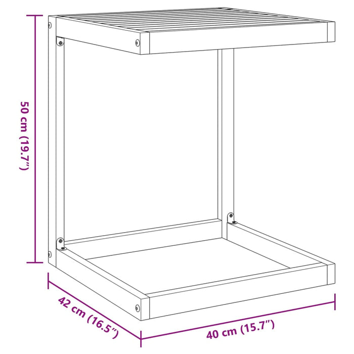 C-bord 42x40x50 cm heltre akasie