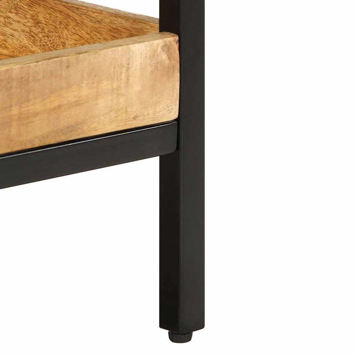 Sidetabell med hylle Brun 45 x 45 x 45 cm heltre mango