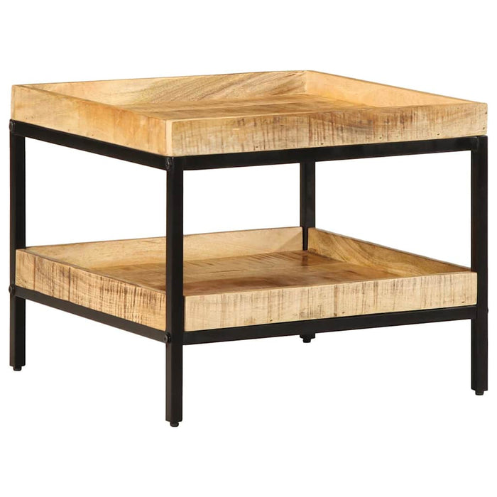 Sidetabell med hylle Brun 55 x 55 x 45 cm heltre mango