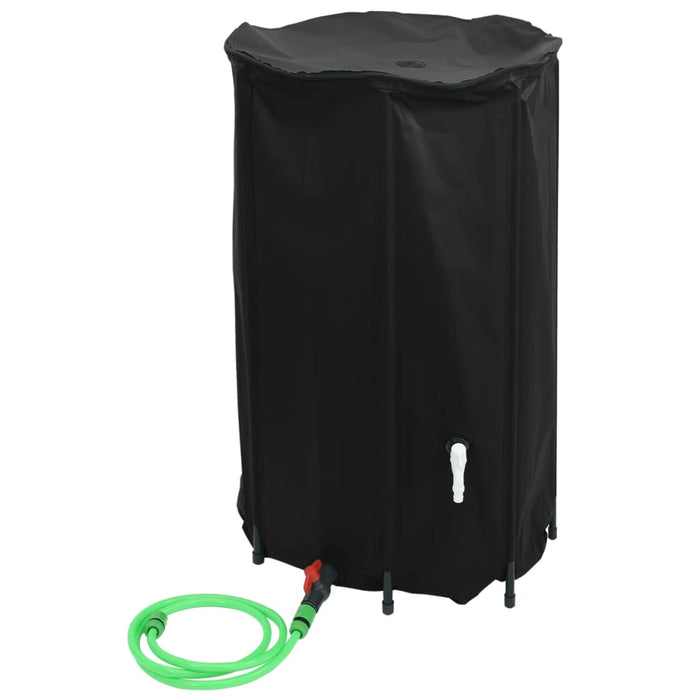 Vanntank med kran sammenleggbar 500 L PVC