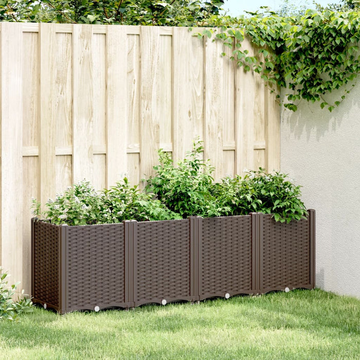 Plantekasse brun 160x40x53 cm PP