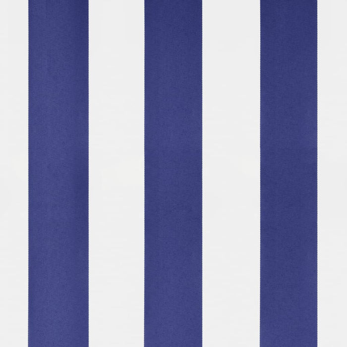 Frittstående markise blå og hvit 500x300 cm stoff og stål