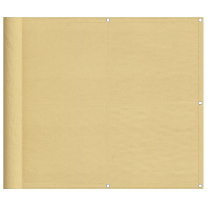 Balkongskjerm sand 90x600 cm 100% polyester oxford