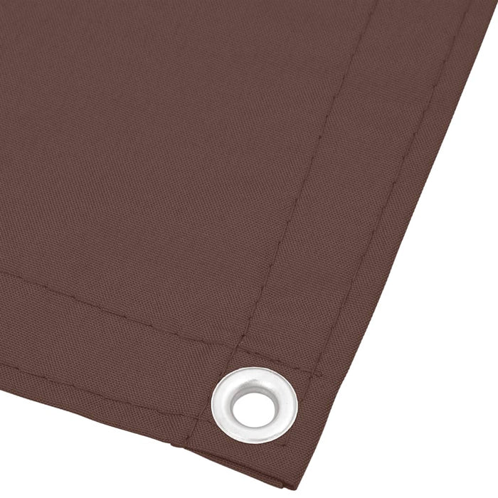 Balkongskjerm brun 75x700 cm 100% polyester oxford