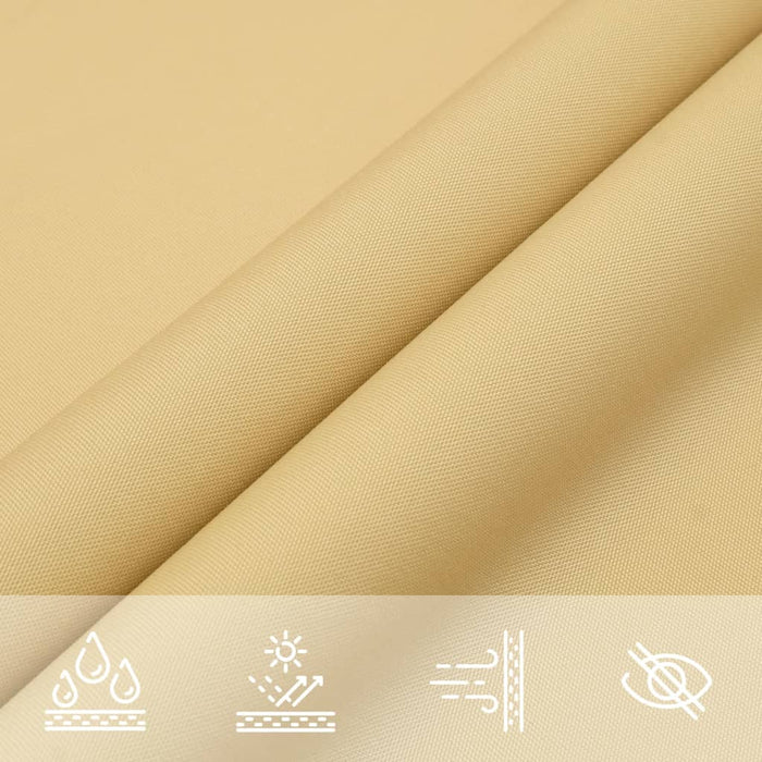 Solseil sand 2x2 m 100% polyester oxford