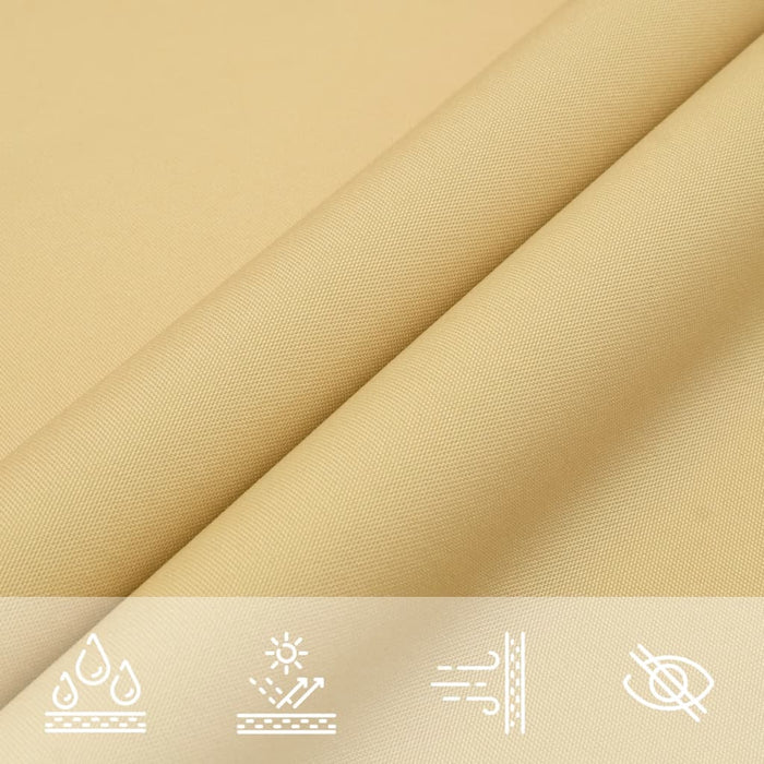 Solseil sand 2,5x2,5 m 100% polyester oxford