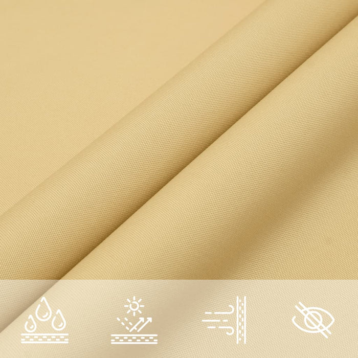 Solseil sand 3,6x3,6 m 100% polyester oxford