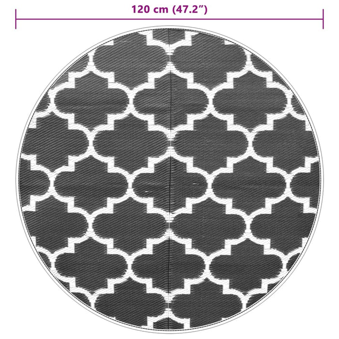 Uteteppe blå Ø120 cm PP