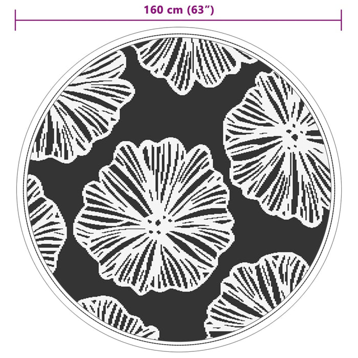 Uteteppe grønn Ø160 cm PP