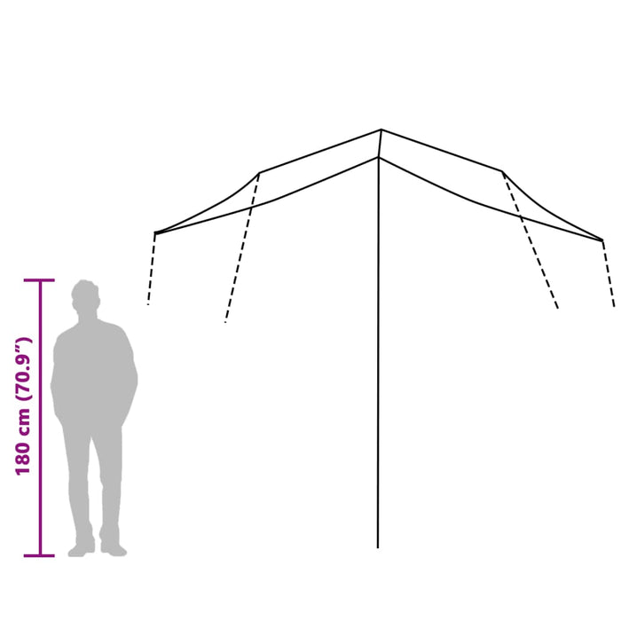 Campingpresenning grønn 300x294 cm vanntett