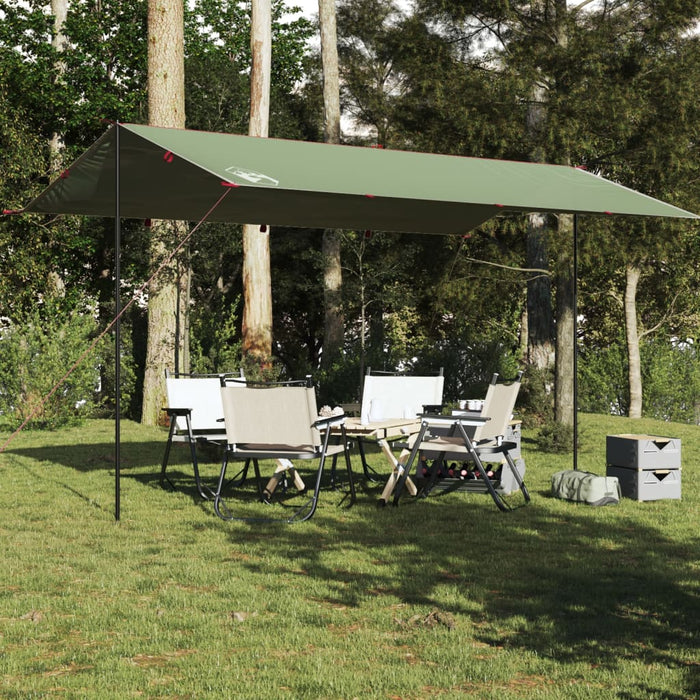 Campingpresenning grønn 500x294 cm vanntett