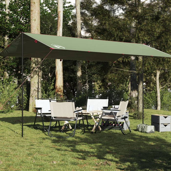 Campingpresenning grønn 500x294 cm vanntett