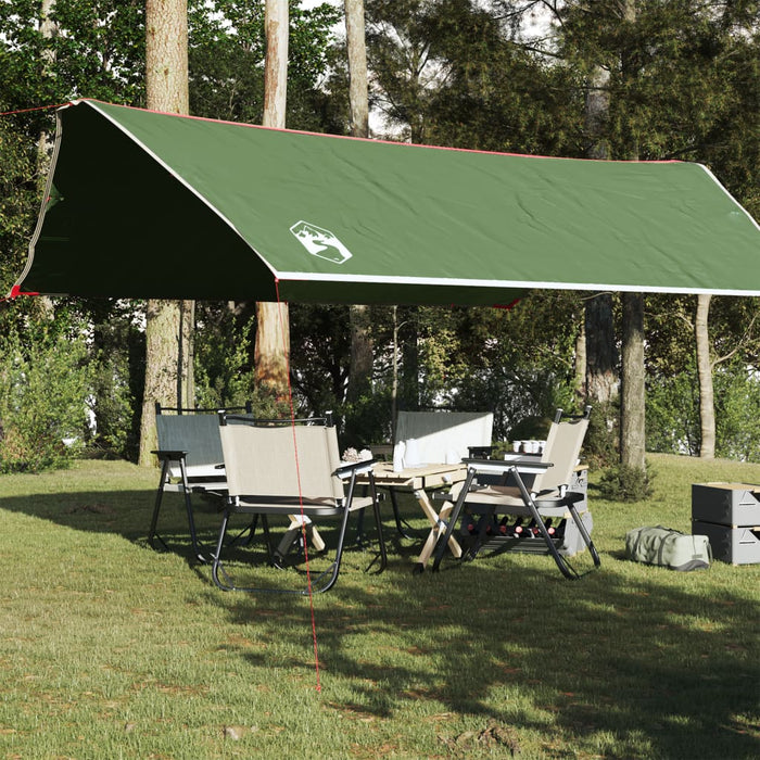 Campingpresenning grønn 500x294 cm vanntett