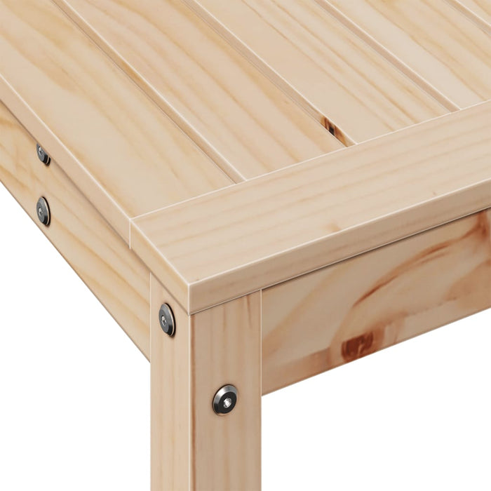 Pottebord med hylle 82,5x35x75 cm heltre furu