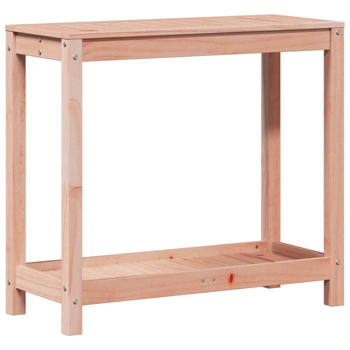 Pottebord med hylle 82,5x35x75 cm heltre furu