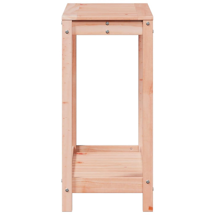 Pottebord med hylle 82,5x35x75 cm heltre furu