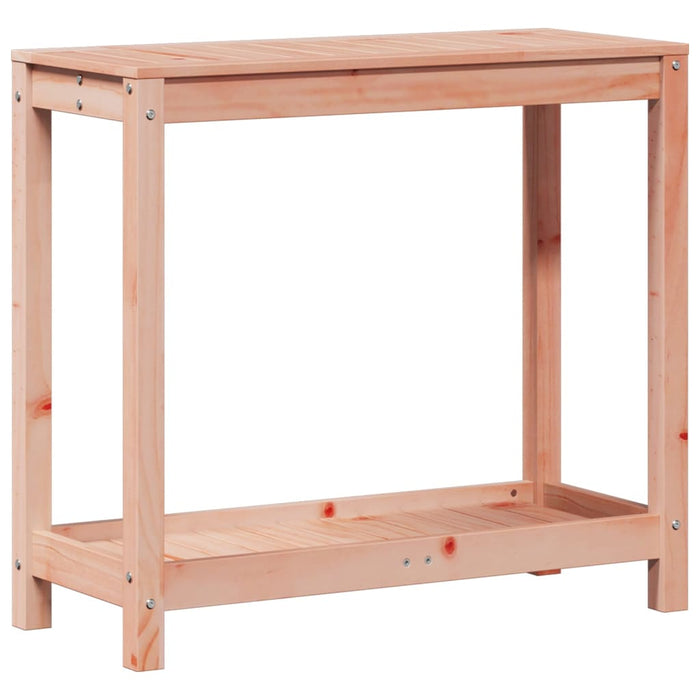 Pottebord med hylle 82,5x35x75 cm heltre furu