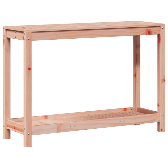 Pottebord med hylle 108x35x75 cm heltre furu