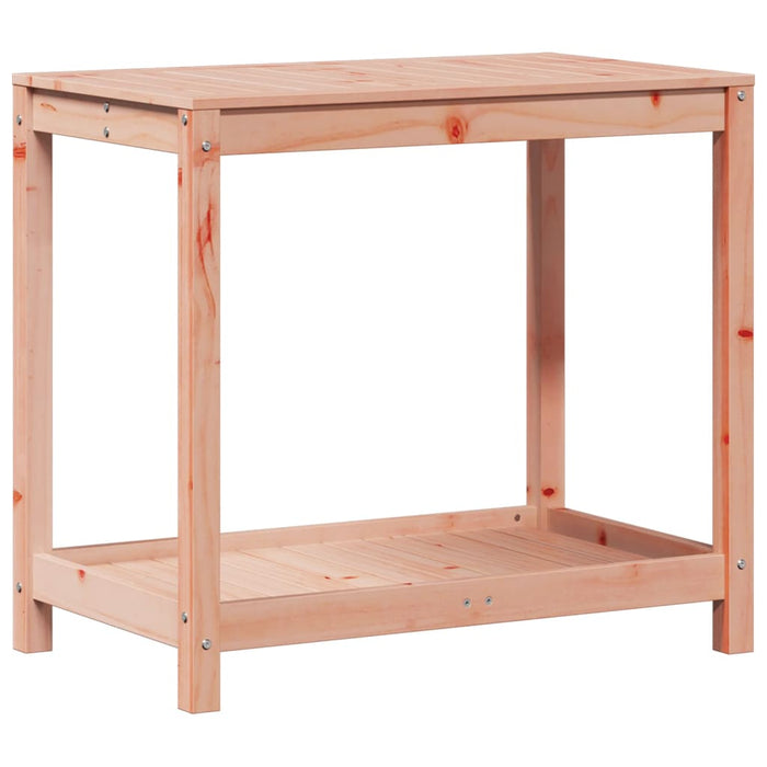 Pottebord med hylle 82,5x50x75 cm heltre furu