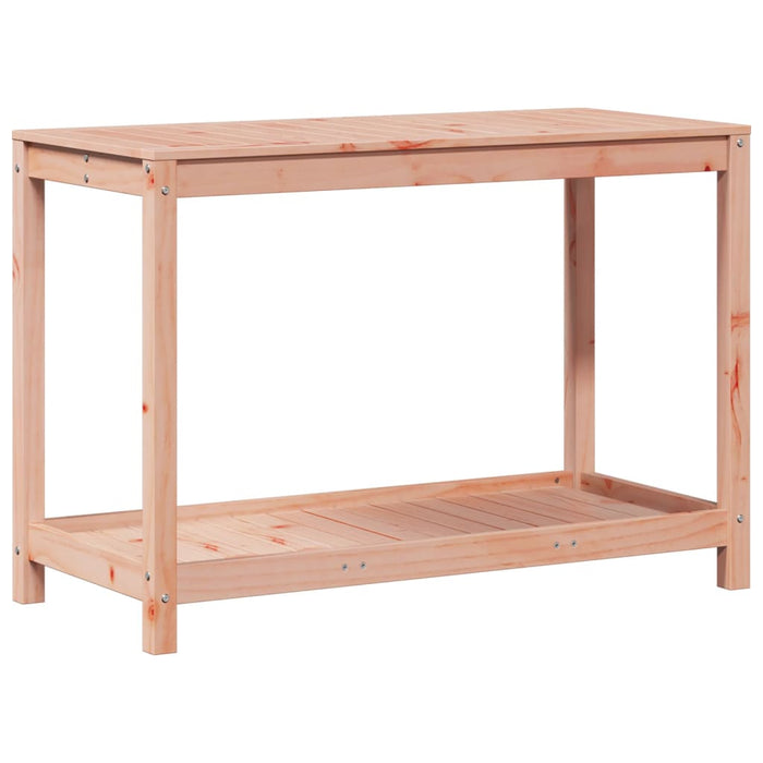 Pottebord med hylle 108x50x75 cm heltre furu