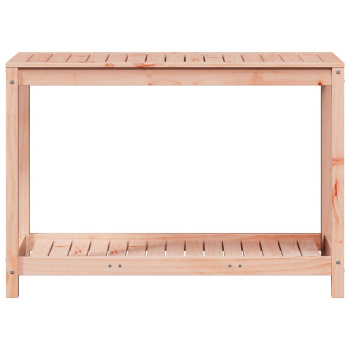 Pottebord med hylle 108x50x75 cm heltre furu