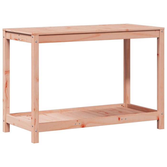 Pottebord med hylle 108x50x75 cm heltre furu