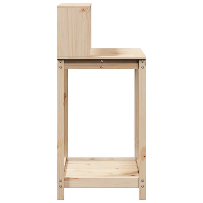 Pottebord med hyller 82,5x50x109,5 cm heltre furu