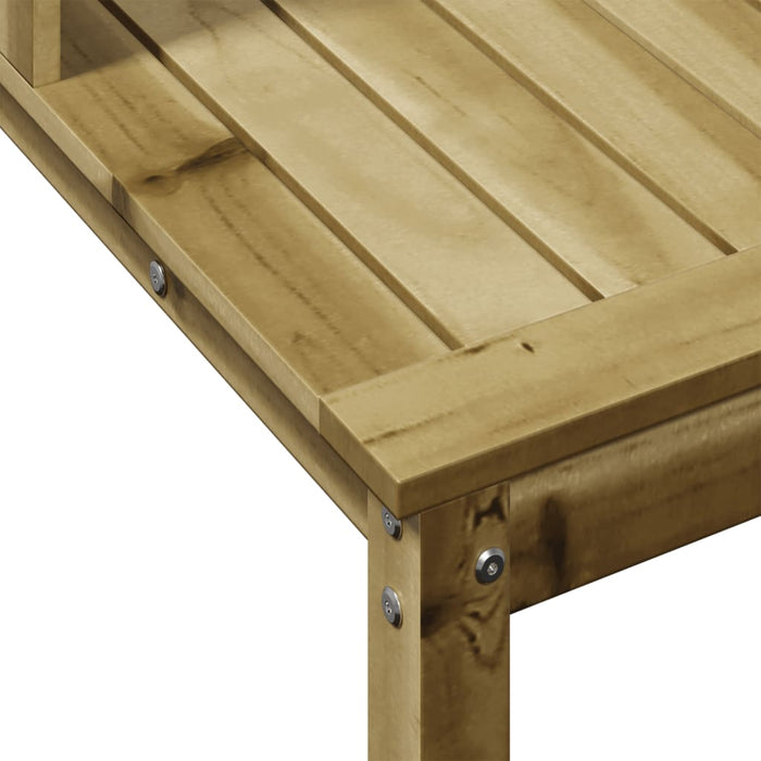 Pottebord med hyller 82,5x50x109,5 cm impregnert furu