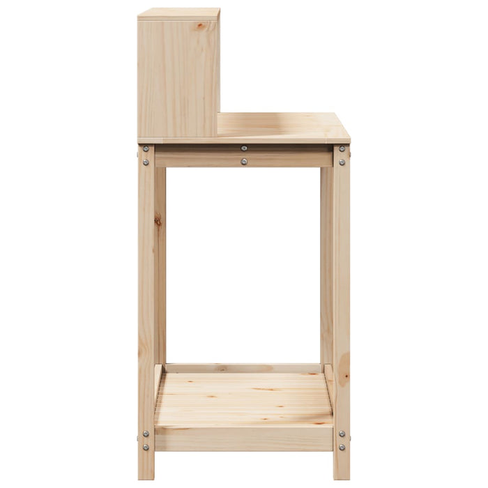 Pottebord med hyller 108x50x109,5 cm heltre furu