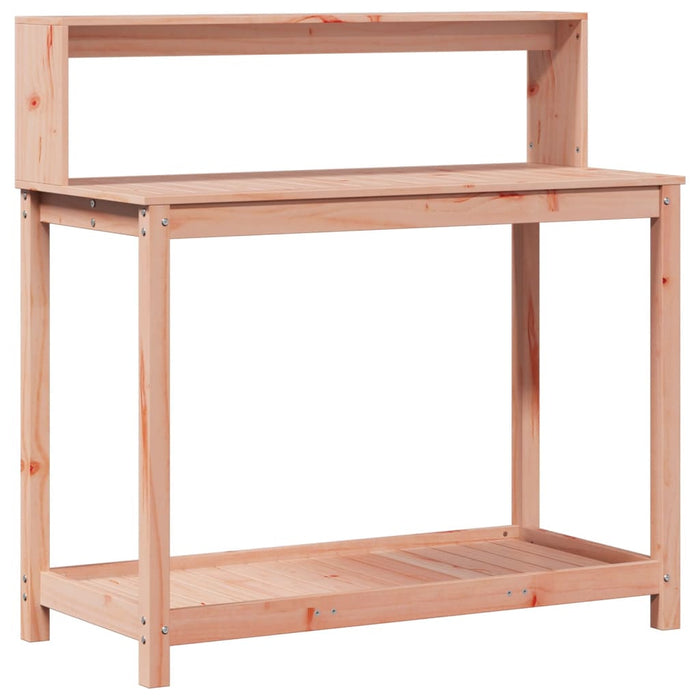 Pottebord med hyller 108x50x109,5 cm heltre furu