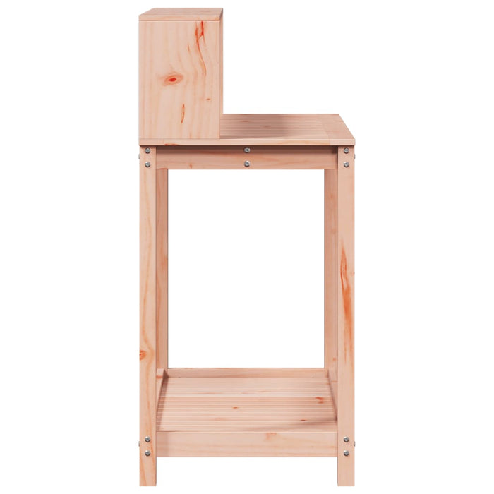 Pottebord med hyller 108x50x109,5 cm heltre furu