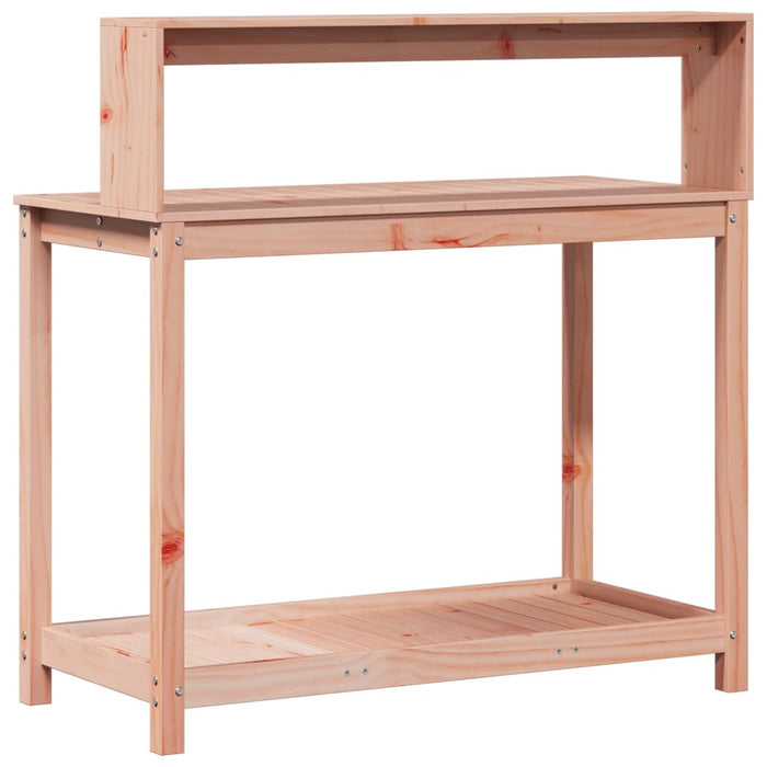 Pottebord med hyller 108x50x109,5 cm heltre furu