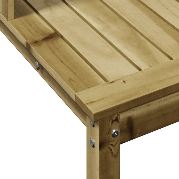 Pottebord med hyller 108x50x109,5 cm heltre furu