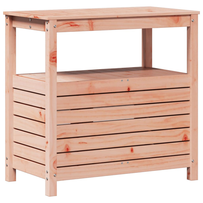 Pottebord med hyller 82,5x45x81 cm heltre furu