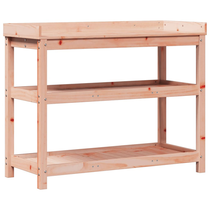 Pottebord med hyller 108x45x86,5 cm heltre furu