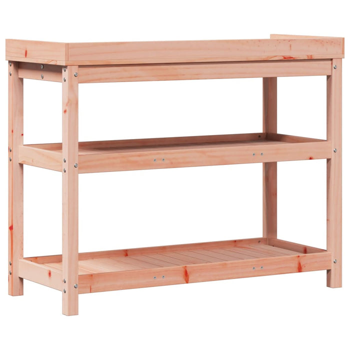 Pottebord med hyller 108x45x86,5 cm heltre furu